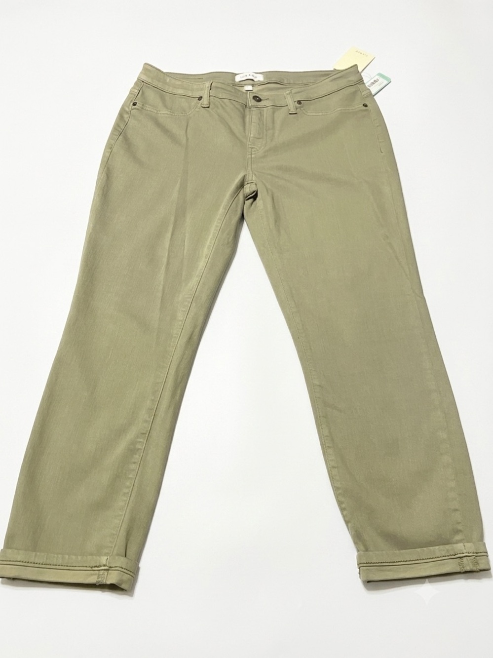 Lila Ryan Dorianna Cropped Skinny Jeans in light green